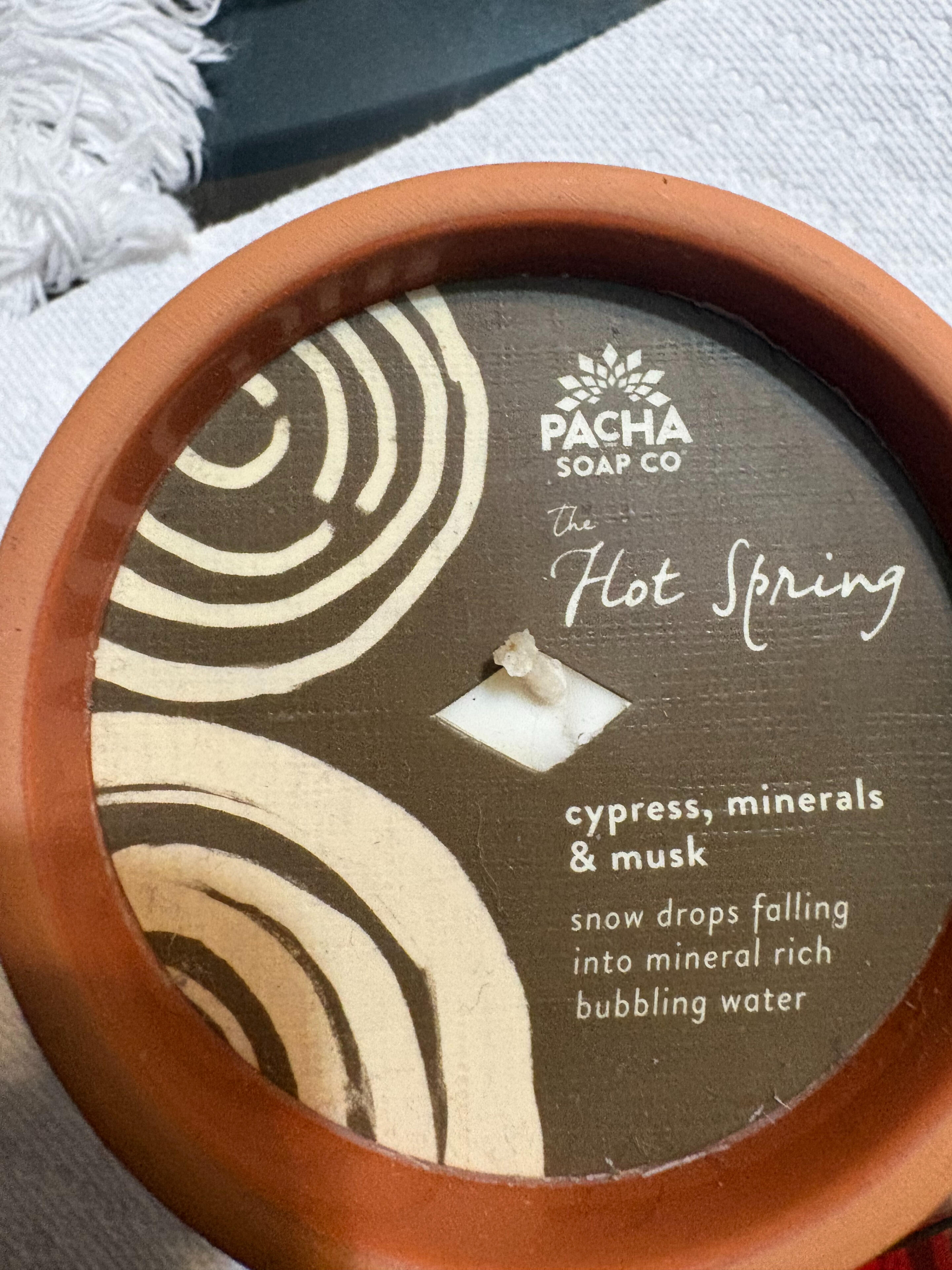 Pacha Soap Co The Hot Spring Candle